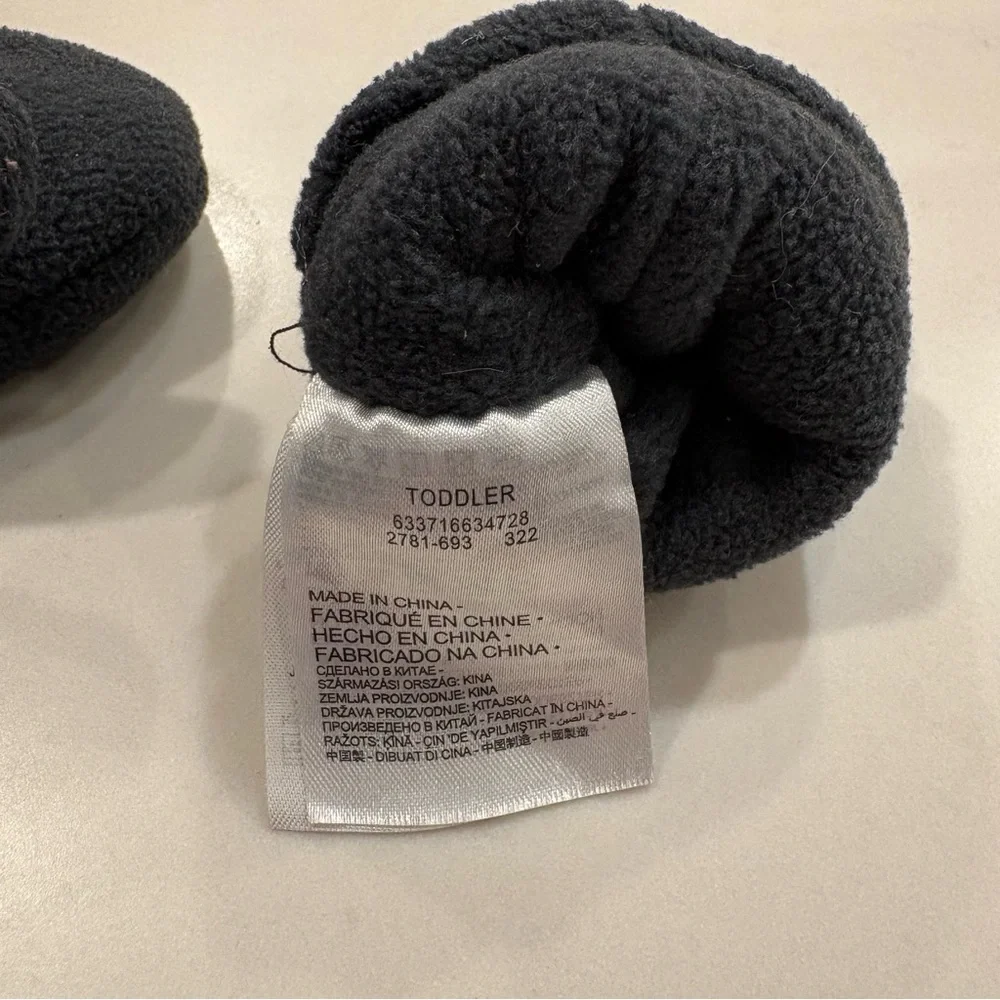 Nike Toddler Fleece Black Mittens